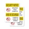 Signmission Weapon Free Campus Bilingual OSHA Security Notice Sign, Plastic, 7in W x 10in L, 2PK OS-2PACK-SN-P-710-L-11682 - alternate 1